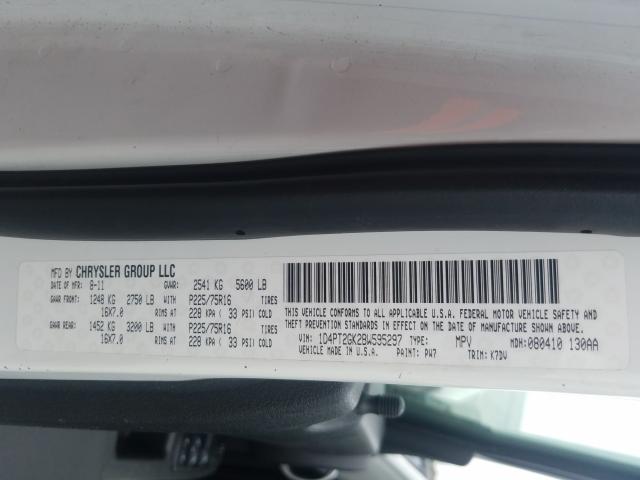 2011 DODGE NITRO 1D4PT2GK2BW595297