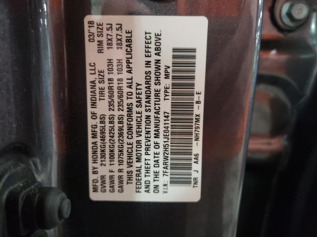 2018 HONDA CR-V EX 7FARW2H51JE041147