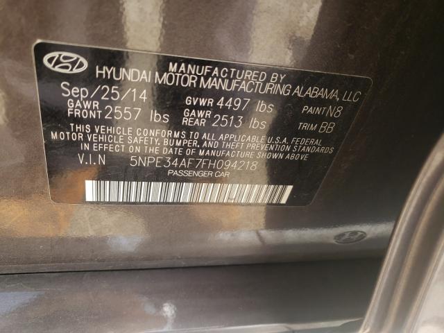 2015 HYUNDAI SONATA SPO 5NPE34AF7FH094218