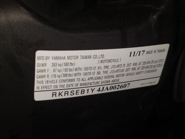 2018 YAMAHA YW125 RKRSEB1Y4JA002607
