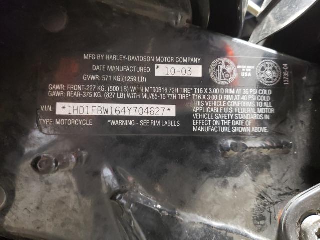 2004 HARLEY-DAVIDSON FLHRI 1HD1FBW164Y704627