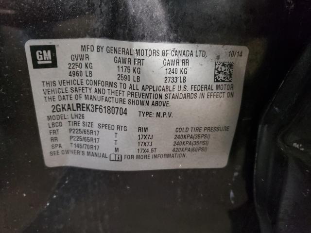 2015 GMC TERRAIN SL 2GKALREK3F6180704