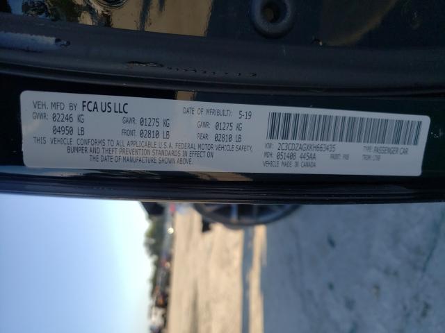 2019 DODGE CHALLENGER 2C3CDZAGXKH663435