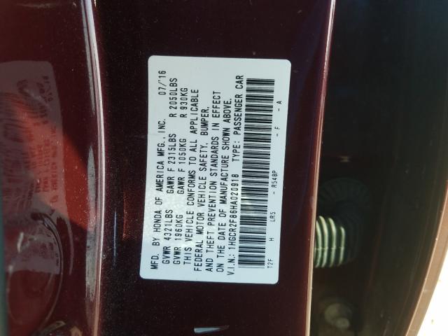 2017 HONDA ACCORD EXL - 1HGCR2F86HA020918