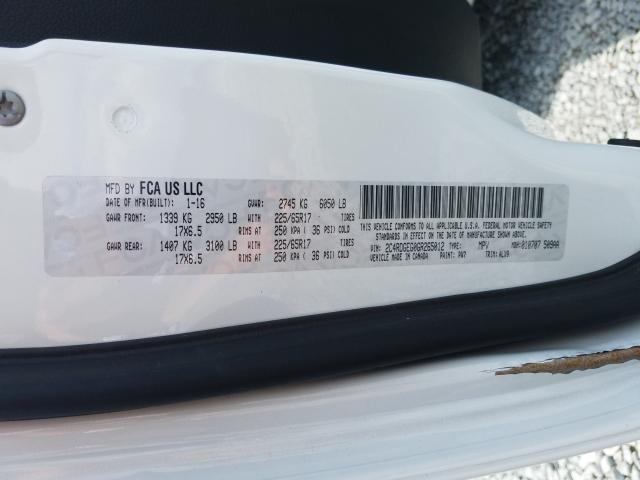 2016 DODGE GRAND CARA 2C4RDGEG0GR265012