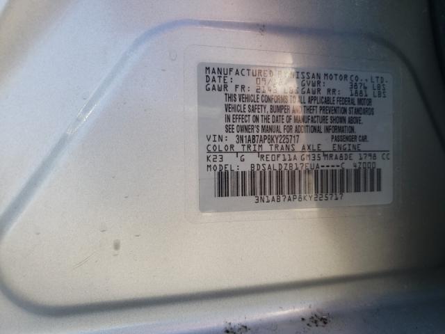 2019 NISSAN SENTRA 3N1AB7AP8KY225717