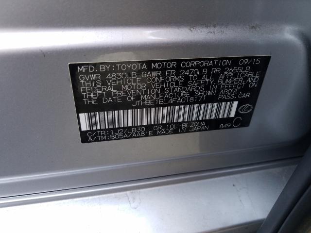 2015 LEXUS GS 350 JTHBE1BL4FA018171