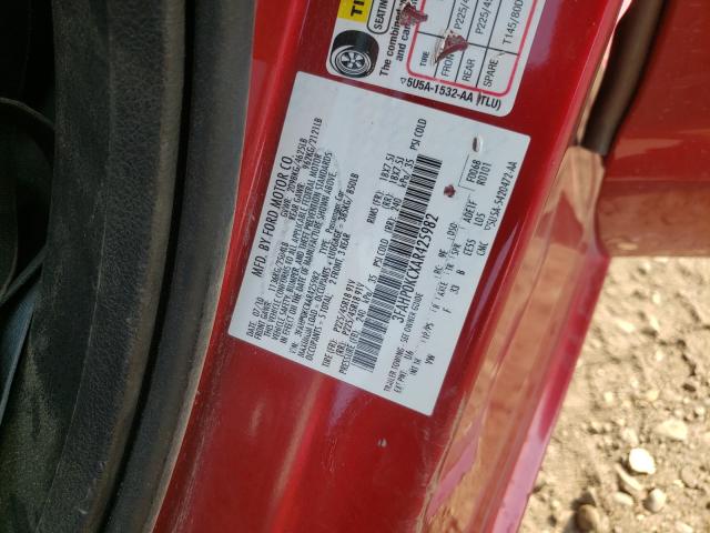 2010 FORD FUSION SPO 3FAHP0KCXAR425982