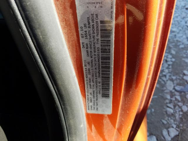 2010 VOLKSWAGEN NEW BEETLE 3VWRW3AG5AM035163