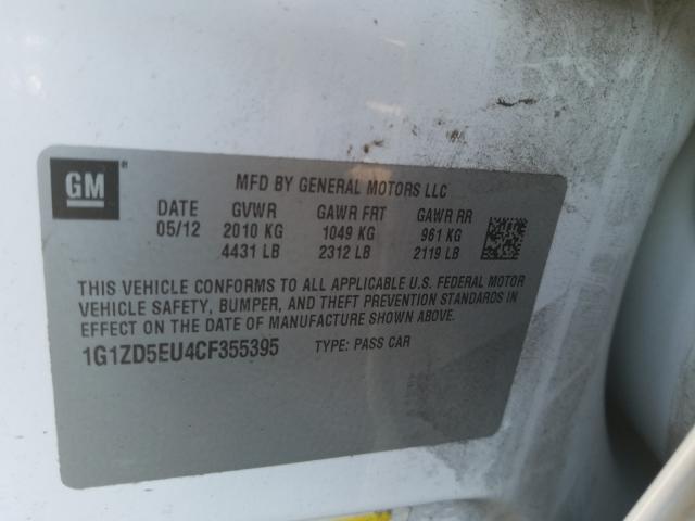 2012 CHEVROLET MALIBU 2LT 1G1ZD5EU4CF355395
