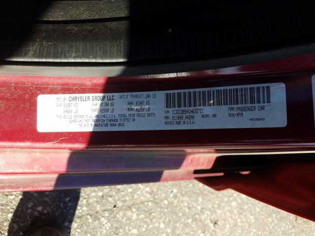 2013 CHRYSLER 200 TOURIN 1C3CCBBB4DN635721
