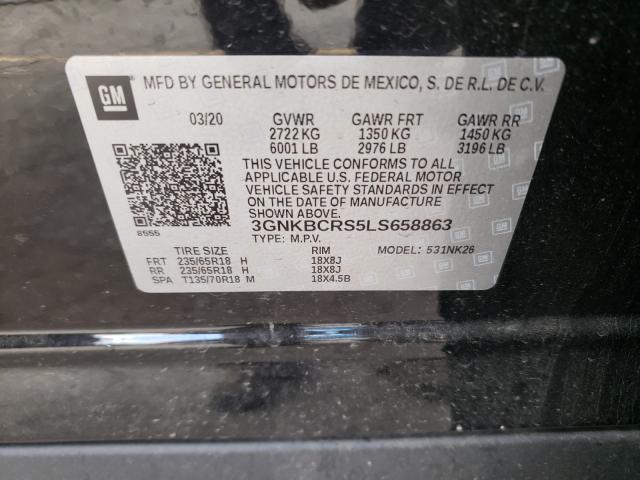 2020 CHEVROLET BLAZER 2LT 3GNKBCRS5LS658863