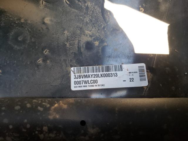 2020 CAN-AM MAVERICK X 3JBVMAY20LK000313