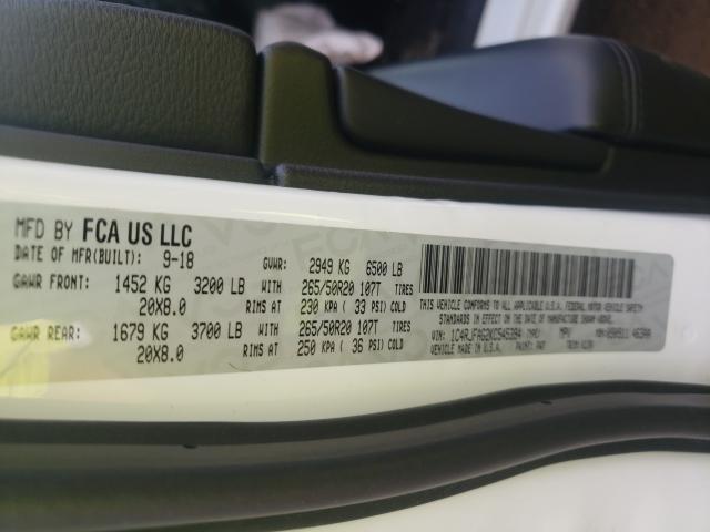 2019 JEEP GRAND CHER 1C4RJFAG2KC545394
