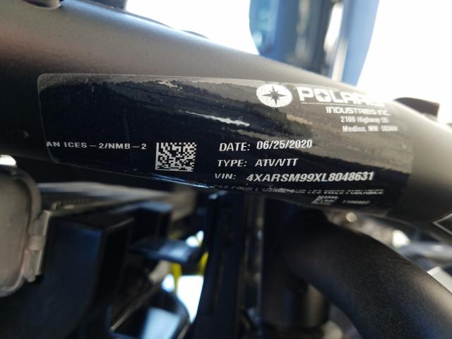 2020 POLARIS RANGER CRE 4XARSM99XL8048631