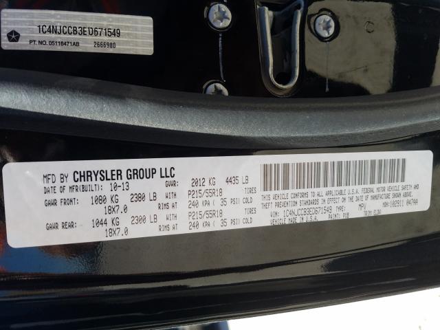 2014 JEEP COMPASS LI 1C4NJCCB3ED671549