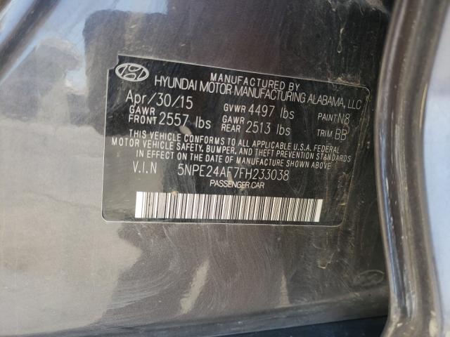 2015 HYUNDAI SONATA SE 5NPE24AF7FH233038