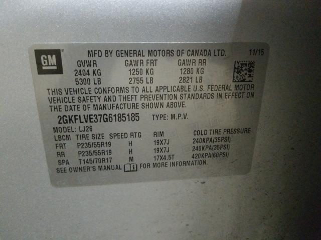 2016 GMC TERRAIN DE 2GKFLVE37G6185185