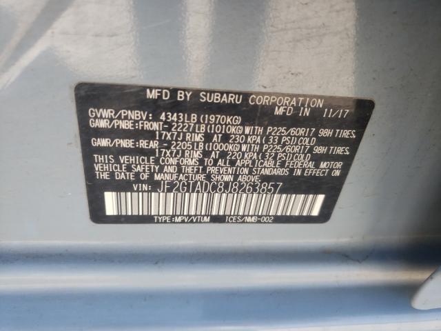 2018 SUBARU CROSSTREK JF2GTADC8J8263857