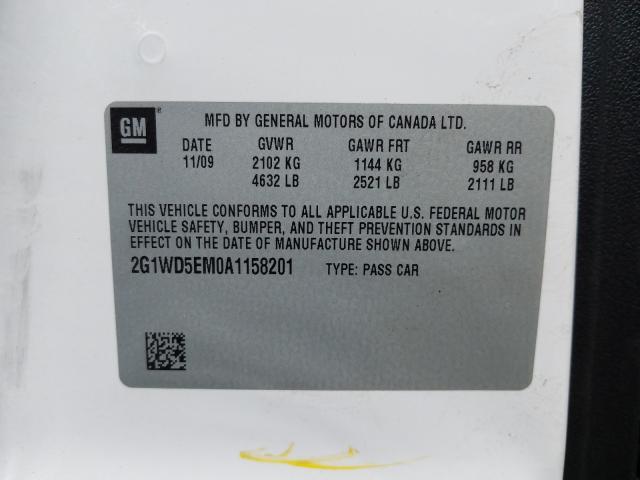 2012 CHEVROLET IMPALA LT 2G1WB5E33C1106707