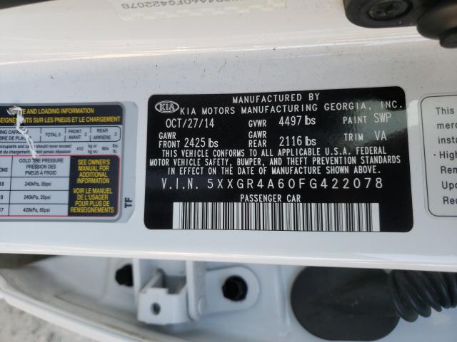 2015 KIA OPTIMA SX 5XXGR4A60FG422078