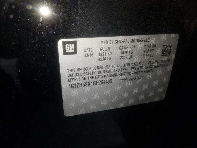 2016 CHEVROLET MALIBU PRE 1G1ZH5SX1GF264495