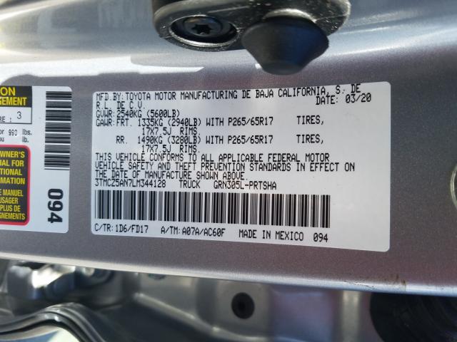 2020 TOYOTA TACOMA DOU 3TMCZ5AN7LM344128