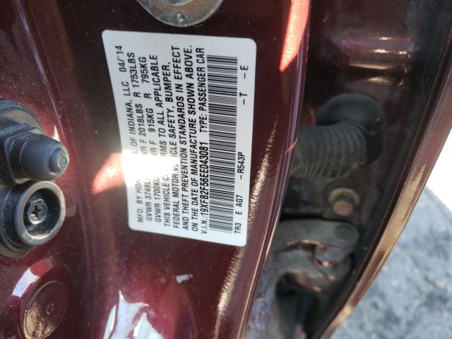 2014 HONDA CIVIC LX 19XFB2F56EE043081