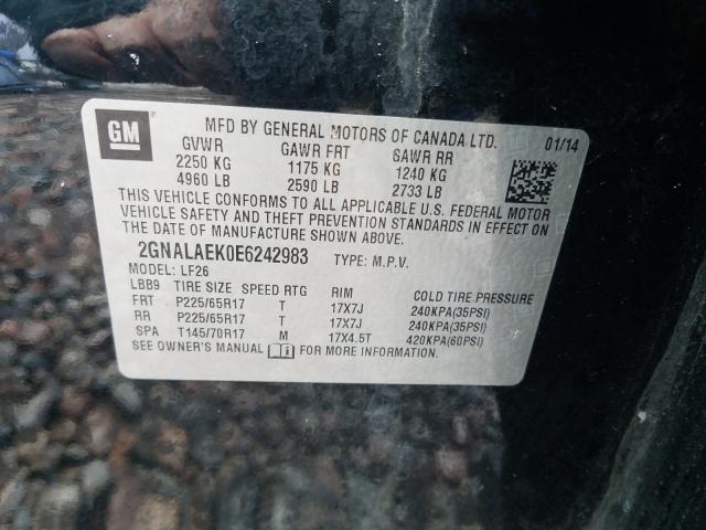 2014 CHEVROLET EQUINOX LS 2GNALAEK0E6242983