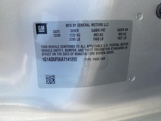 2010 CHEVROLET COBALT 1G1AD5F56A7141293