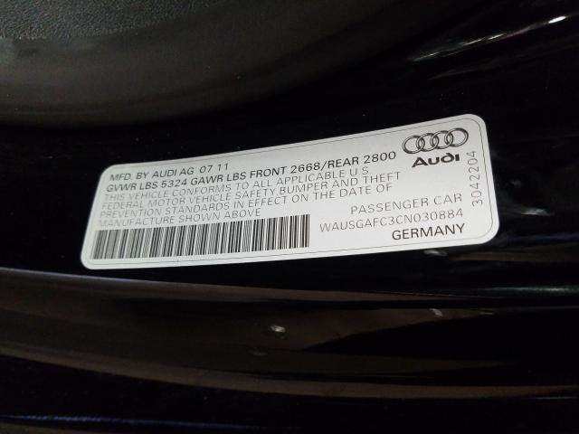 2012 AUDI A7 PRESTIG WAUSGAFC3CN030884