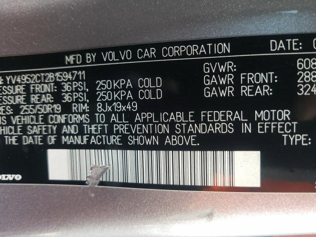 2011 VOLVO XC90 R DES YV4952CT2B1594711