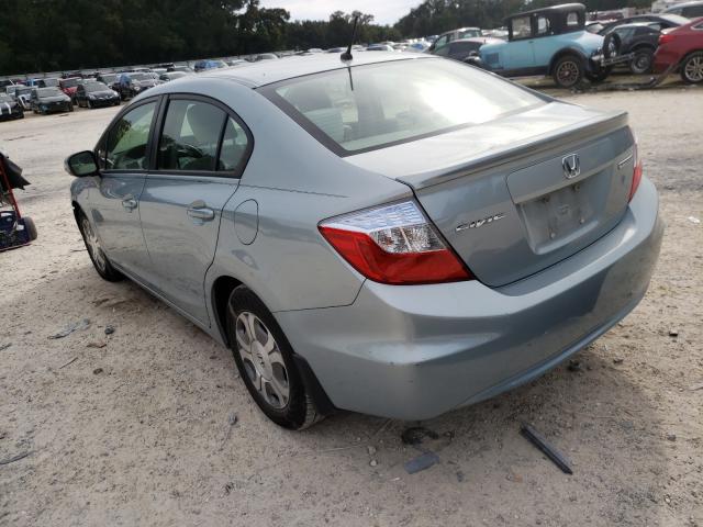 2012 HONDA CIVIC HYBR JHMFB4F29CS006455