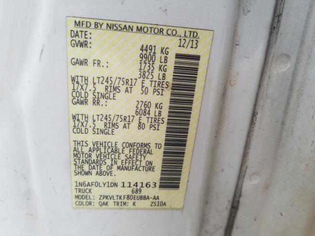 2013 NISSAN NV 2500 1N6AF0LY1DN114163