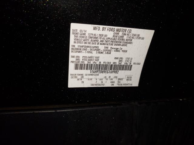 2014 FORD TAURUS SE 1FAHP2D89EG169982