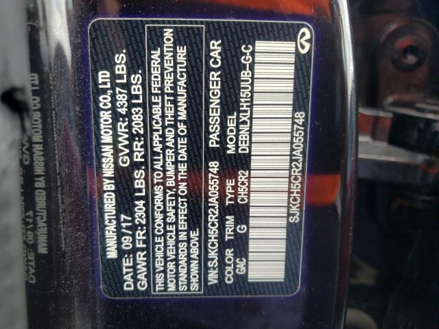 2018 INFINITI QX30 PURE SJKCH5CR2JA055748