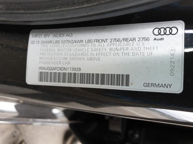 2013 AUDI A6 PREMIUM WAUGGAFCXDN113929