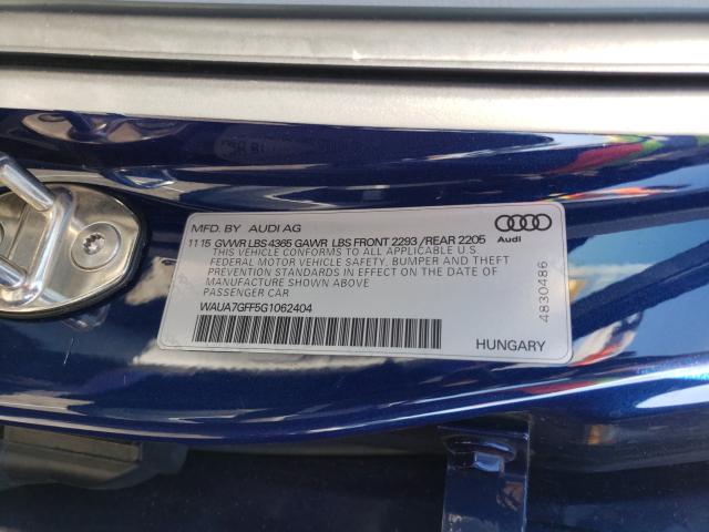 2016 AUDI A3 PREMIUM WAUA7GFF5G1062404