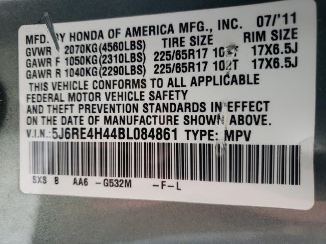 2011 HONDA CR-V SE 5J6RE4H44BL084861