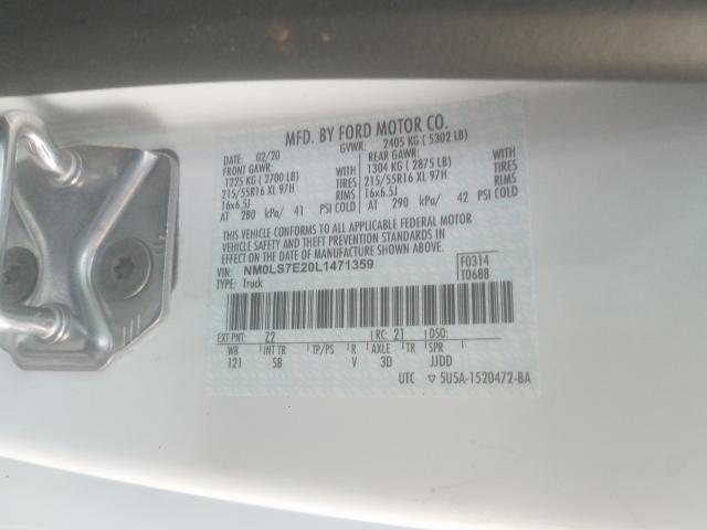 2020 FORD TRANSIT CO NM0LS7E20L1471359