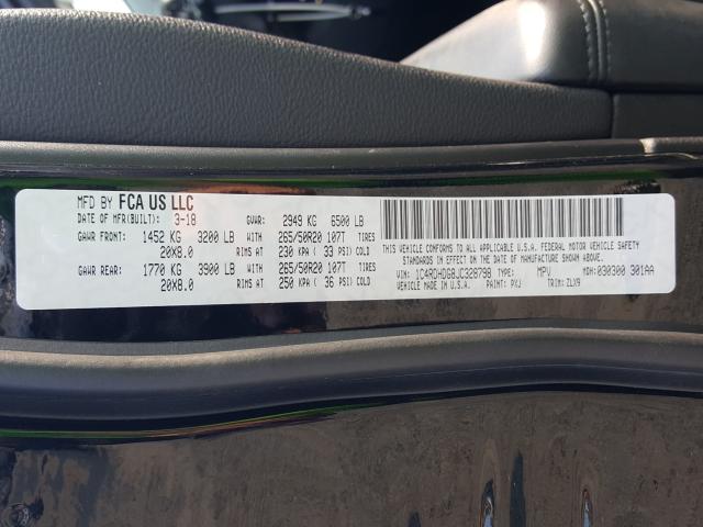 2018 DODGE DURANGO GT 1C4RDHDG8JC328798