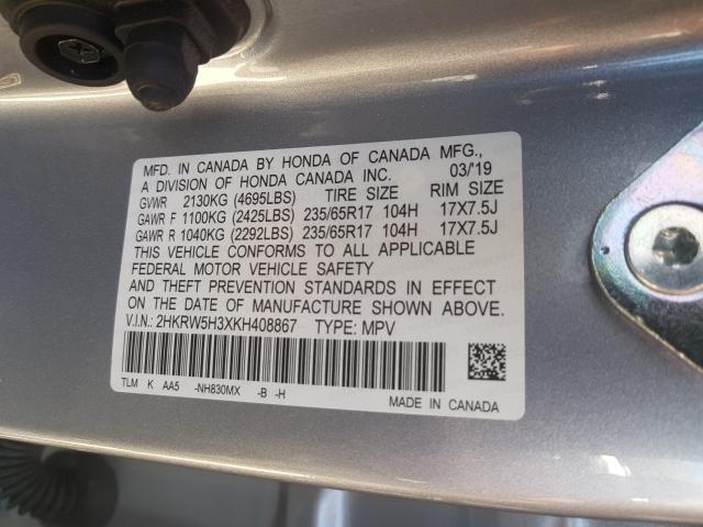 2019 HONDA CR-V LX 2HKRW5H3XKH408867