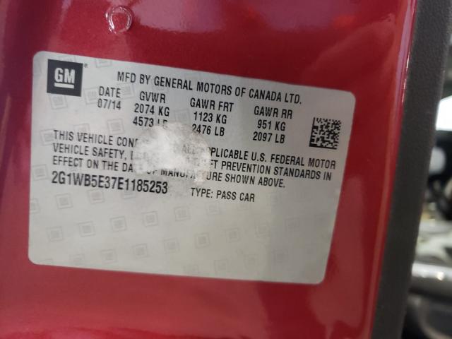 2014 CHEVROLET IMPALA LIM 2G1WB5E37E1185253