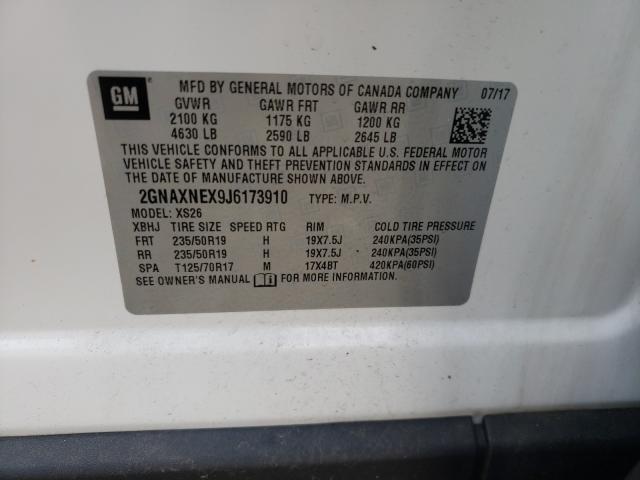 2018 CHEVROLET EQUINOX PR 2GNAXNEX9J6173910