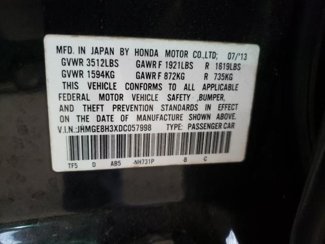 2013 HONDA FIT JHMGE8H3XDC057998