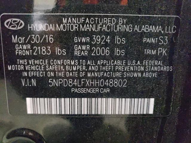 2017 HYUNDAI ELANTRA SE - 5NPD84LFXHH048802