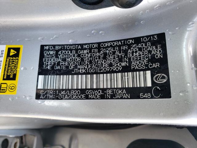 2014 LEXUS ES 350 JTHBK1GG1E2097909