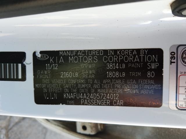2013 KIA FORTE EX KNAFU4A24D5724012