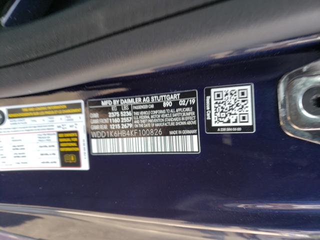 2019 MERCEDES-BENZ E 450 WDD1K6HB4KF100826
