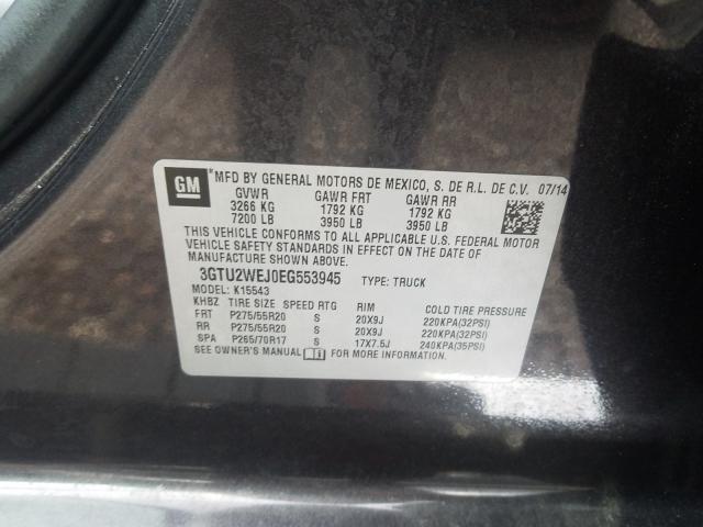 2014 GMC SIERRA K15 3GTU2WEJ0EG553945